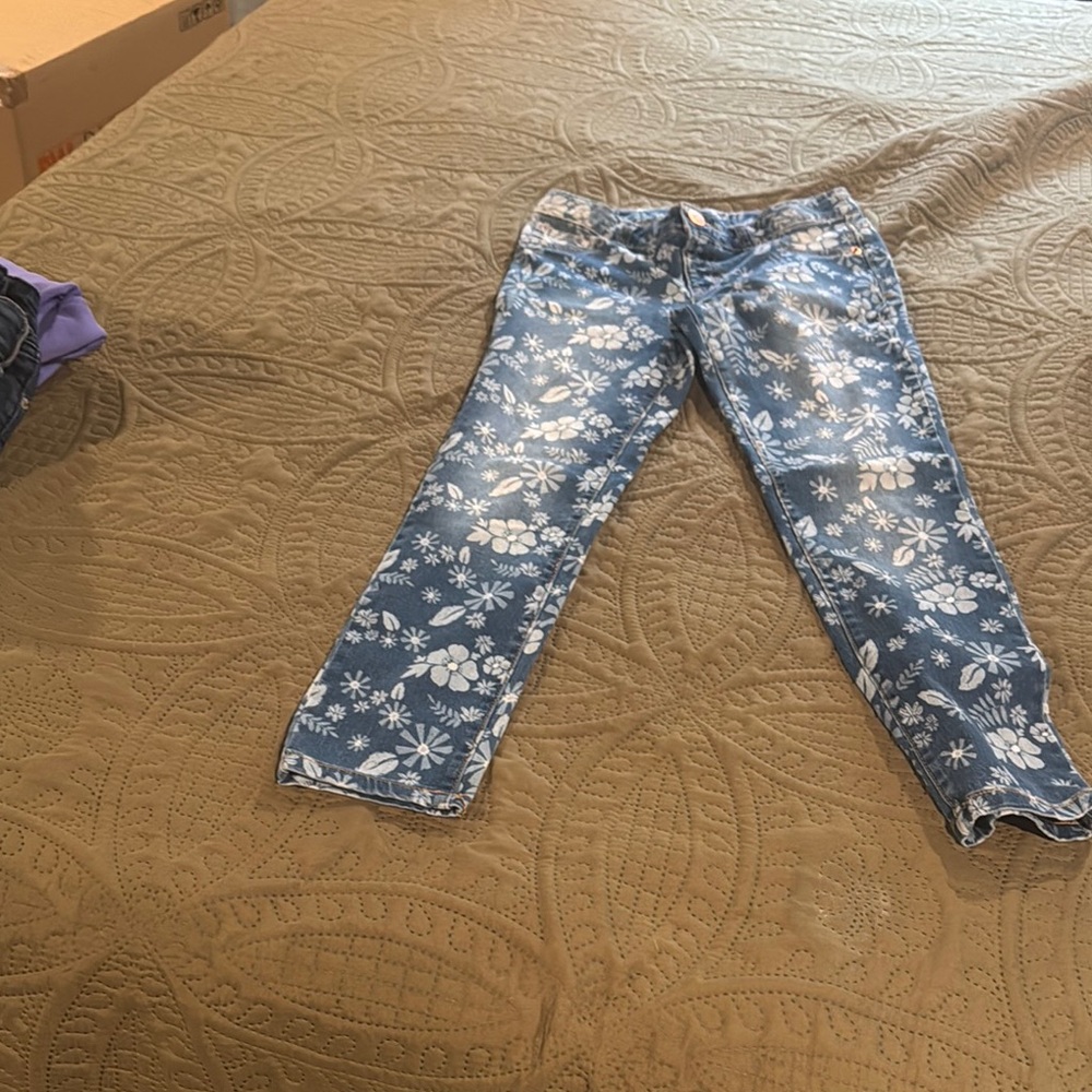 Cat & Jack Blue and White Jeans